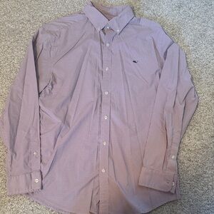 Vineyard Vines Men's Red, White and Blue Checkered Shirt